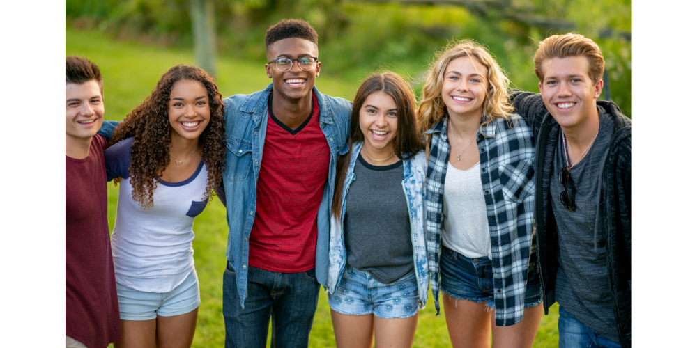 group of teens